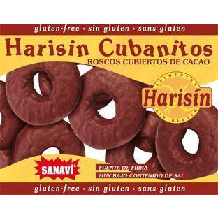 Cubanitos Roscos Cubiertos de Cacao Harisin 150 gr | Sanavi - Dietetica Ferrer