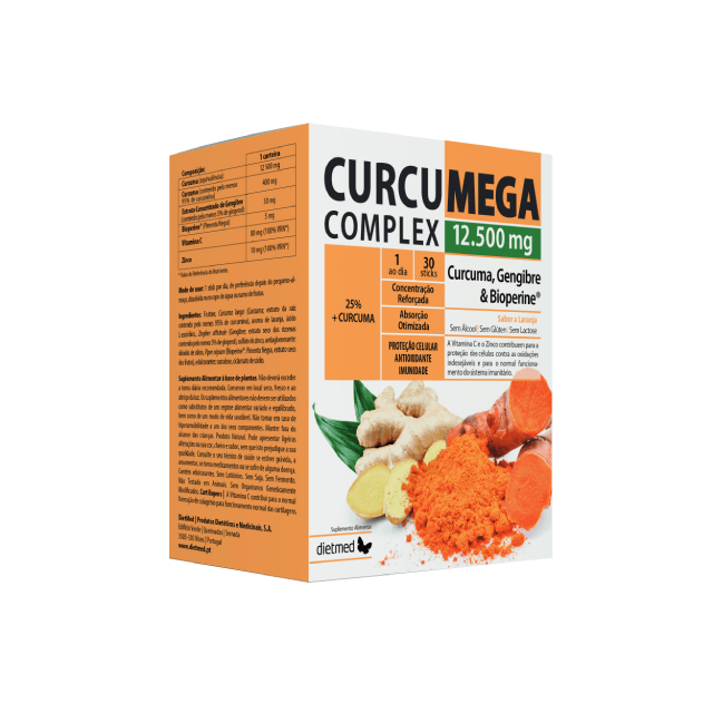 Curcumega Complex 12.500 mg 30 Sticks | Dietmed - Dietetica Ferrer