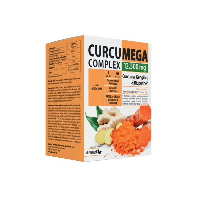 Curcumega Complex 12.500 mg 30 Sticks | Dietmed - Dietetica Ferrer