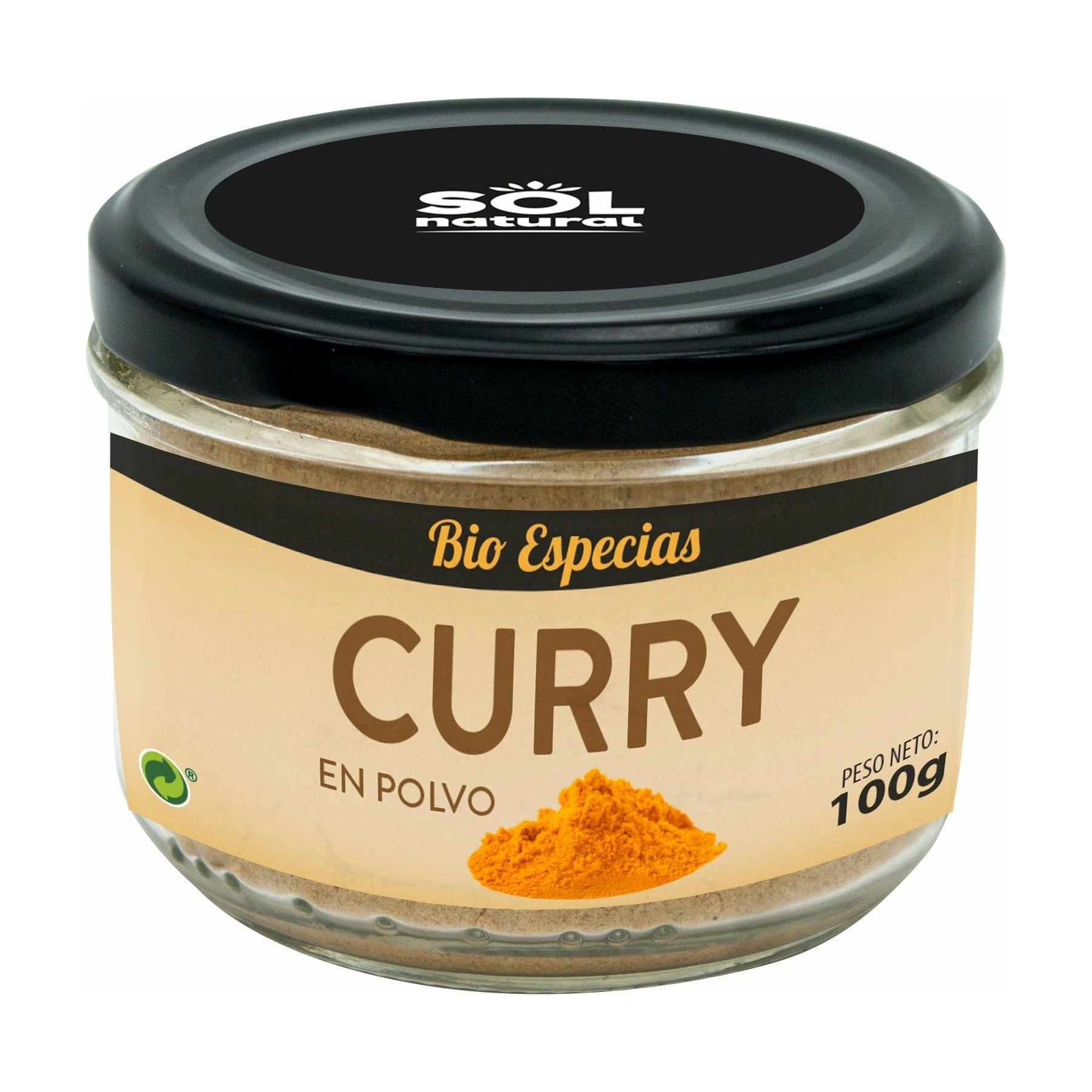 Curry En Polvo Bio 100 gr | Sol Natural - Dietetica Ferrer