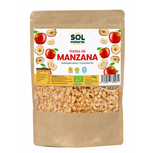 Dados de Manzana Bio 125 gr | Sol Natural - Dietetica Ferrer