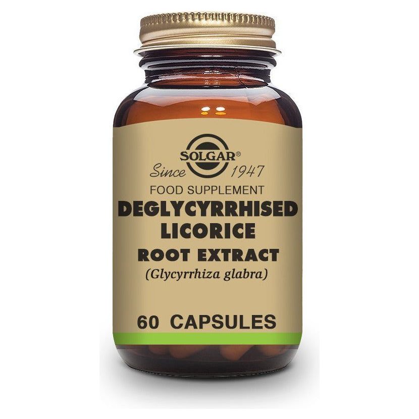 Regaliz Desglicirrizado 60 Capsulas | Solgar - Dietetica Ferrer