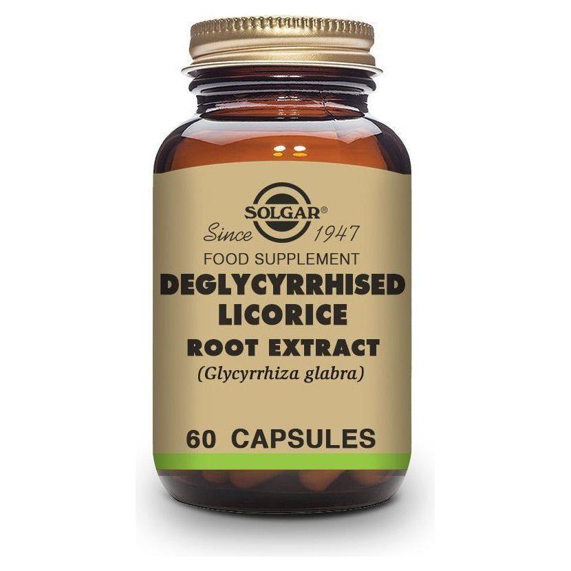 Regaliz Desglicirrizado 60 Capsulas | Solgar - Dietetica Ferrer