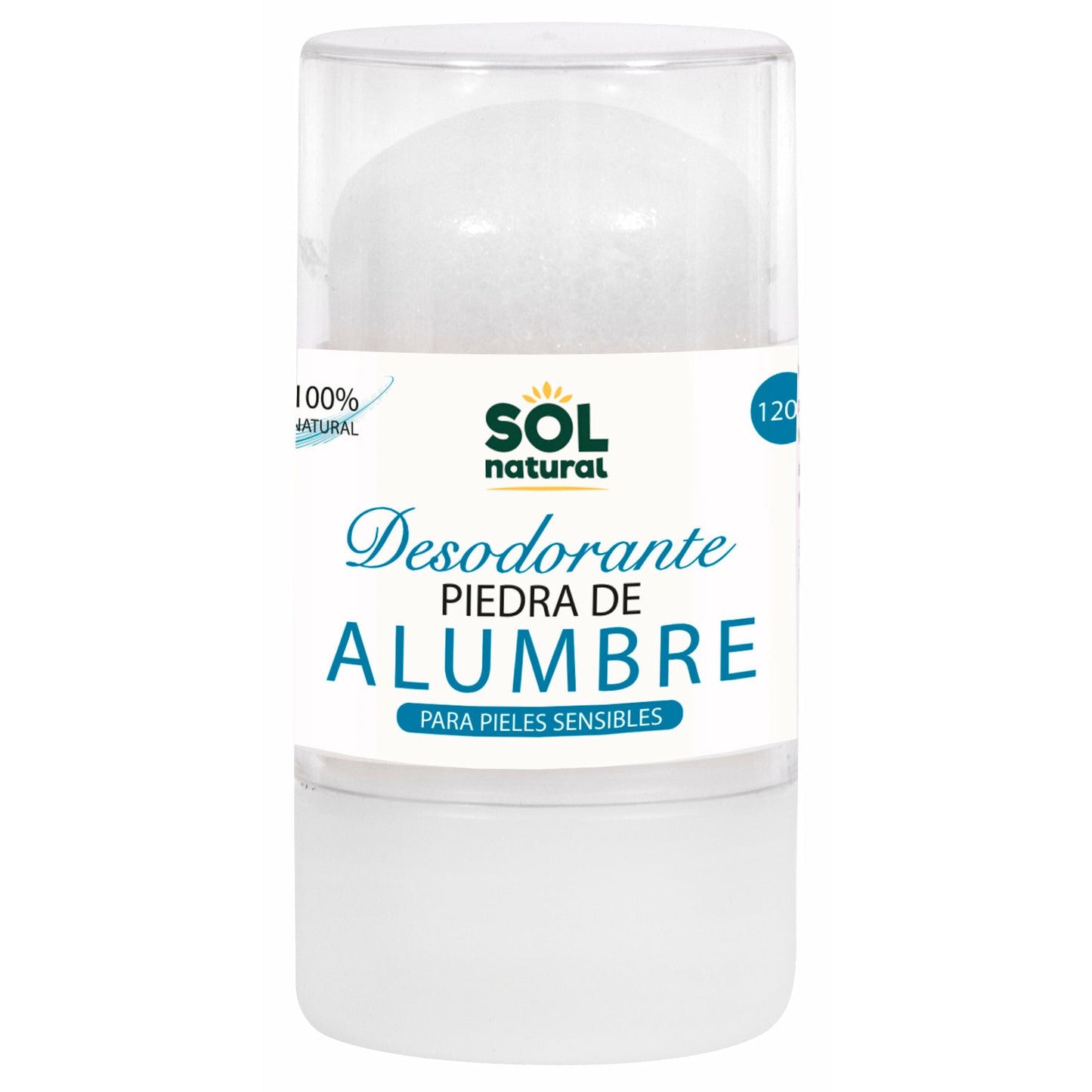Desodorante Piedra De Alumbre 120 gr | Sol Natural - Dietetica Ferrer