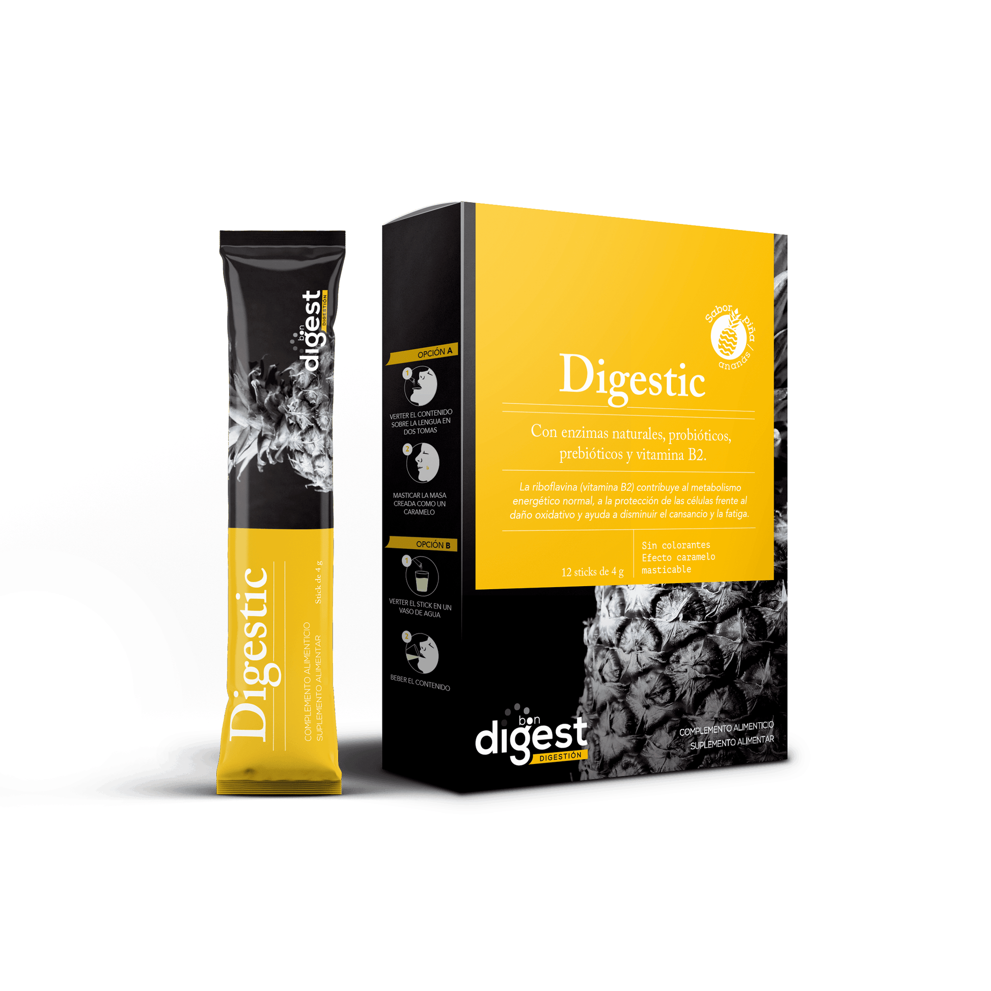 Digestic Bon Digest 12 Sticks | Herbora - Dietetica Ferrer