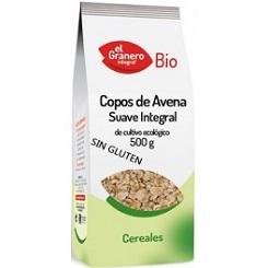 Copos Suaves de Avena Integral sin Gluten Bio 500 gr | El Granero Integral - Dietetica Ferrer