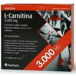 L-Carnitina 3000 12 ampollas | Herbora - Dietetica Ferrer