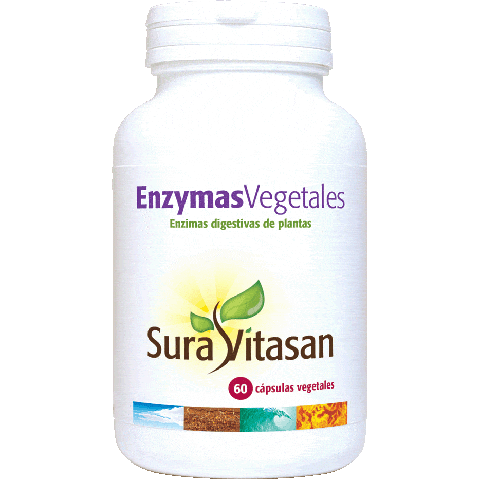 Enzymas Vegetales 60 Capsulas | Sura Vitasan - Dietetica Ferrer