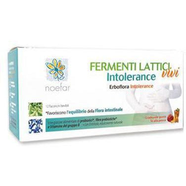Erbaflora Fermenti Lattici Intolerance 12 Viales | Noefar - Dietetica Ferrer