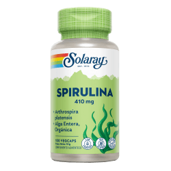 Espirulina 410 Mg 100 Capsulas | Solaray - Dietetica Ferrer