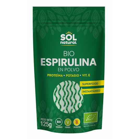 Espirulina en Polvo Bio 125 gr | Sol Natural - Dietetica Ferrer