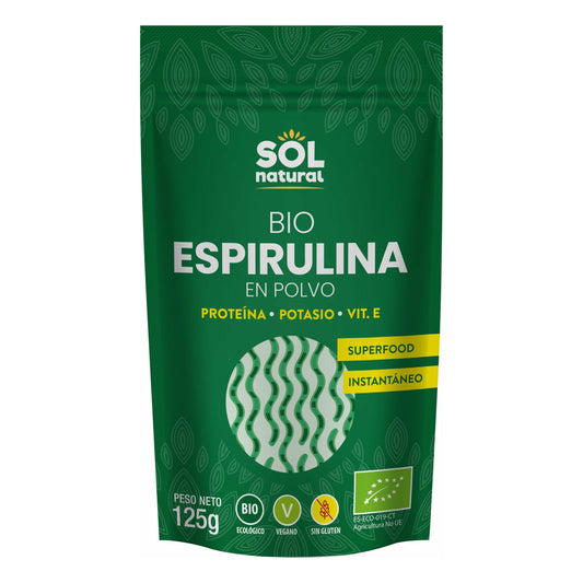 Espirulina en Polvo Bio 125 gr | Sol Natural - Dietetica Ferrer