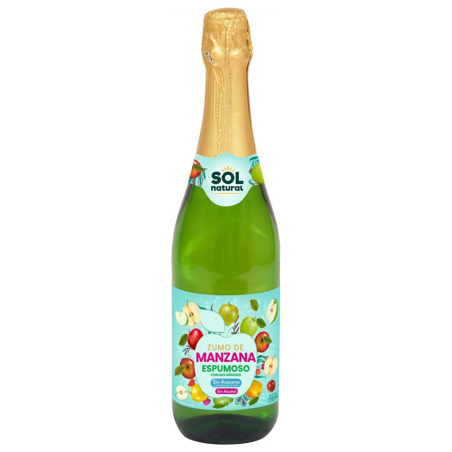 Espumoso de Manzana sin Alcohol 750 ml | Sol Natural - Dietetica Ferrer