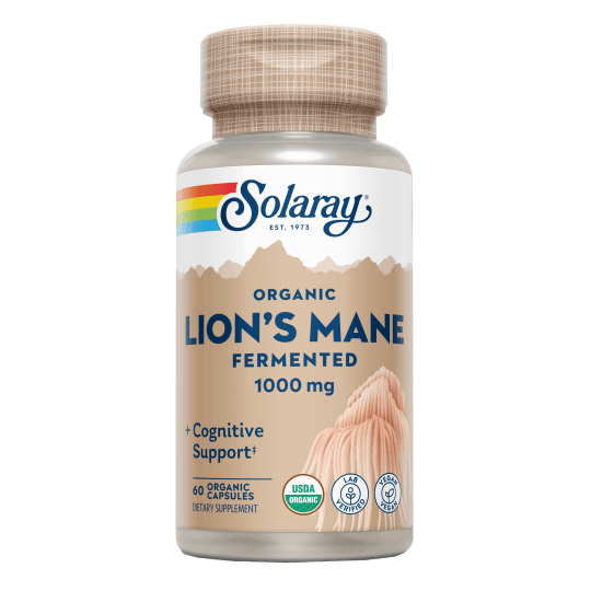 Fermented Lions Mane 1000 mg 60 Capsulas | Solaray - Dietetica Ferrer