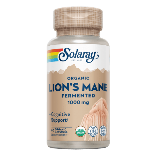Fermented Lions Mane 1000 mg 60 Capsulas | Solaray - Dietetica Ferrer