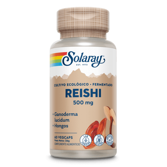 Fermented Reishi 500 mg 60 Capsulas | Solaray - Dietetica Ferrer