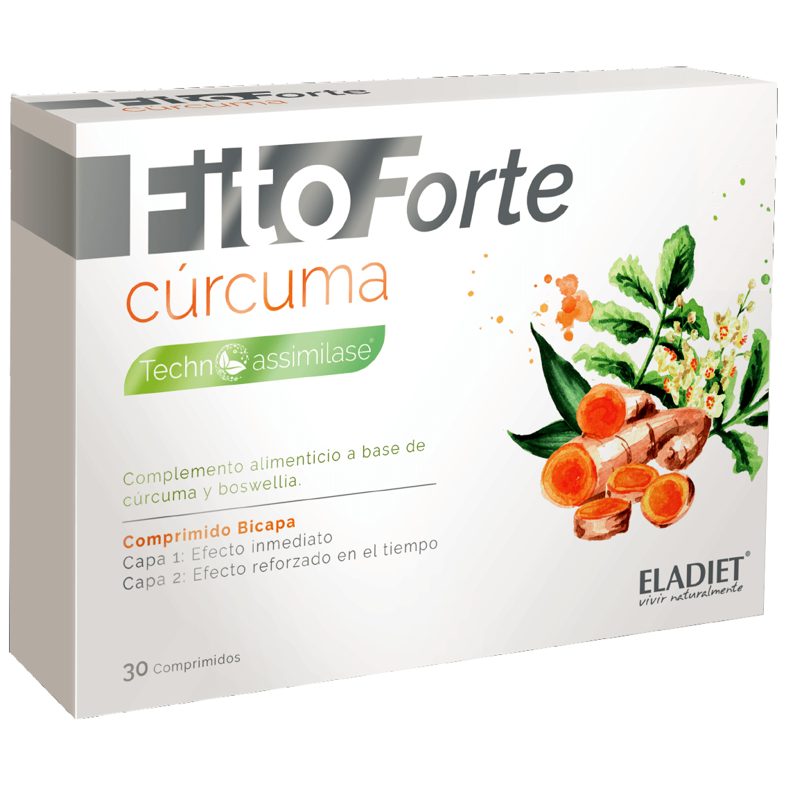 FitoForte Curcuma 30 Comprimidos | Eladiet - Dietetica Ferrer