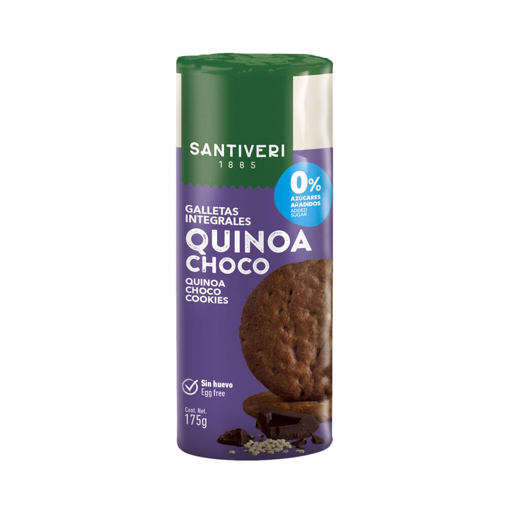 Galletas Digestive Quinoa y Chocolate 175 gr | Santiveri - Dietetica Ferrer