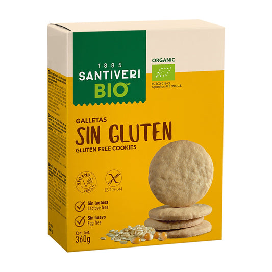 Galletas Digestive Sin Gluten Bio 360 gr | Santiveri - Dietetica Ferrer