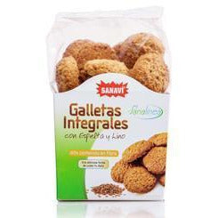 Galletas Integrales con Espelta y Lino 200 gr | Sanavi - Dietetica Ferrer