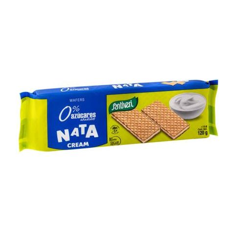 Galletas Rellenas de Nata 120 gr | Santiveri - Dietetica Ferrer