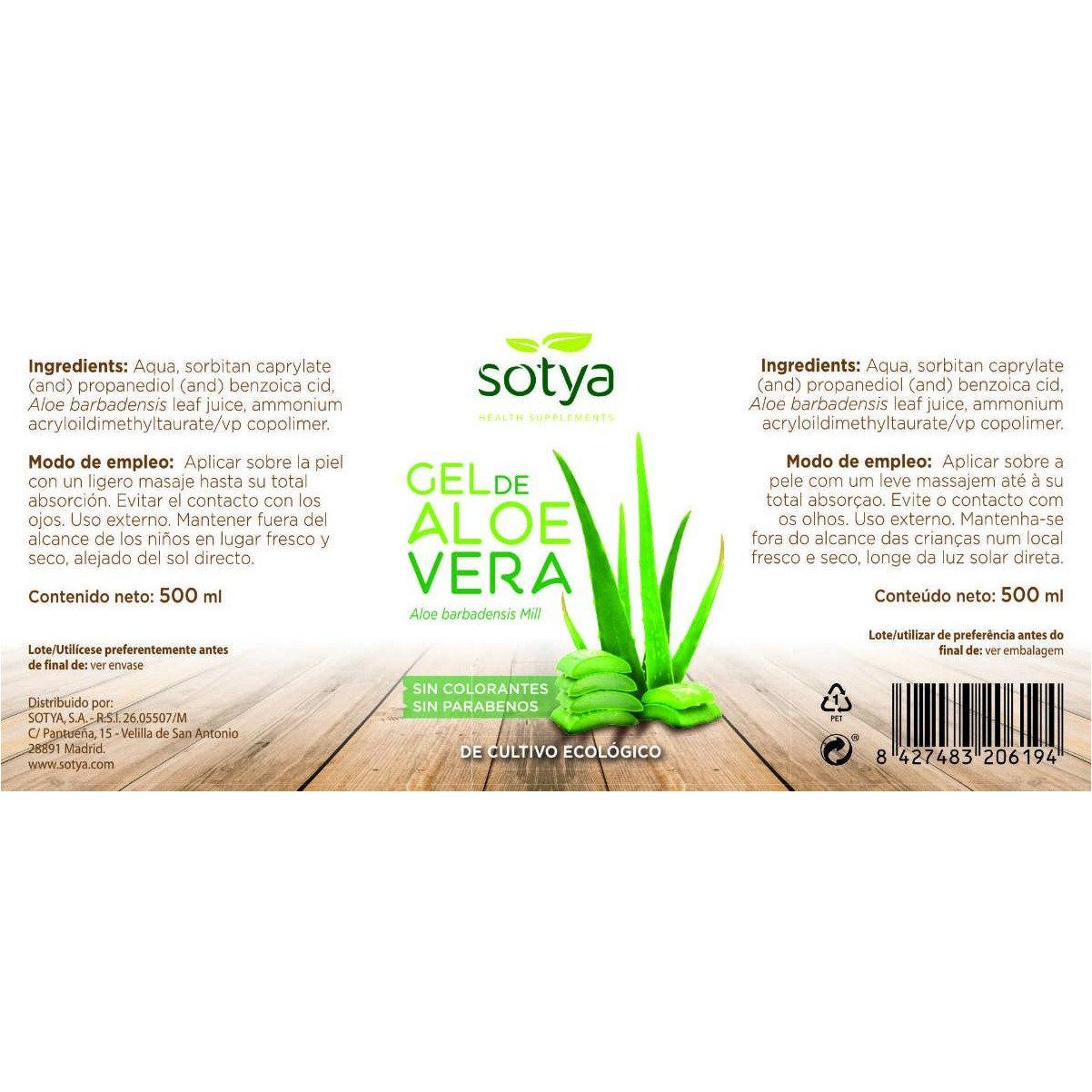 Gel Aloe Vera Eco 500 ml | Sotya - Dietetica Ferrer
