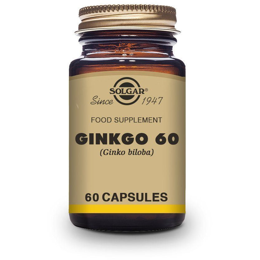 Ginkgo 60 Capsulas | Solgar - Dietetica Ferrer