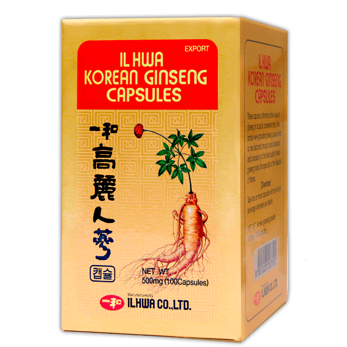 Ginseng Rojo Coreano 500 mg | IL HWA - Dietetica Ferrer
