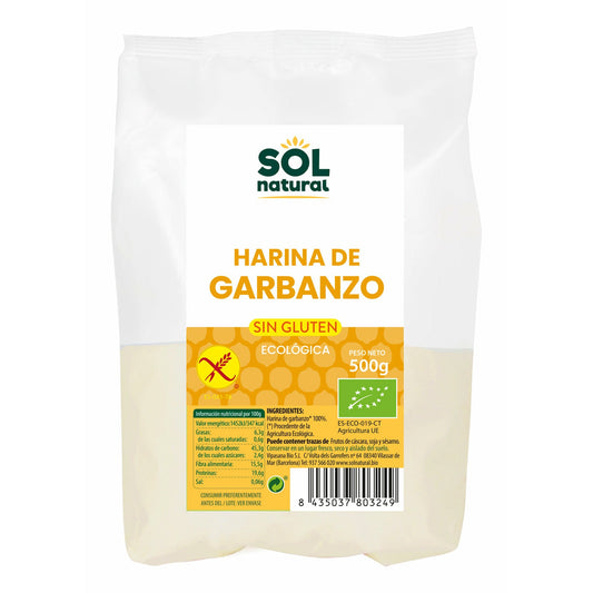 Harina de Garbanzo sin Gluten 500 gr | Sol Natural - Dietetica Ferrer