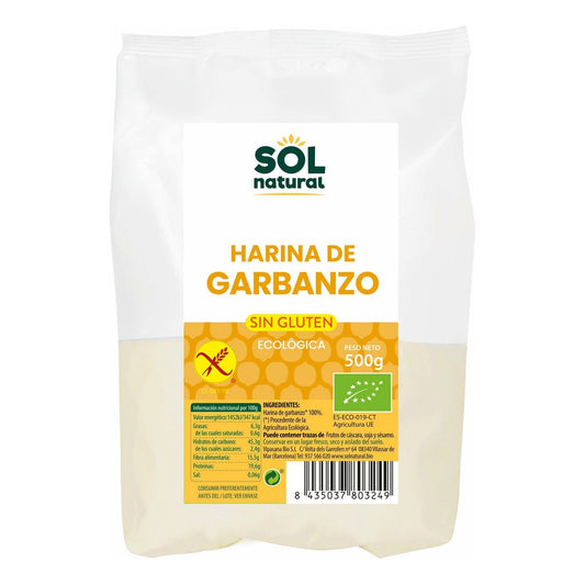 Harina de Garbanzo sin Gluten 500 gr | Sol Natural - Dietetica Ferrer