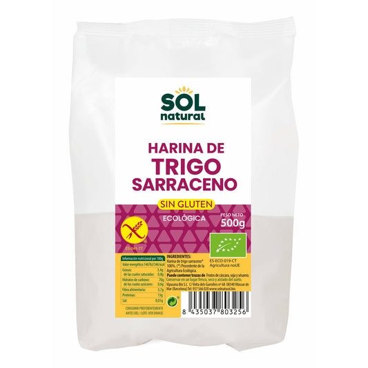 Harina de Trigo Sarraceno sin Gluten Bio 500 gr | Sol Natural - Dietetica Ferrer
