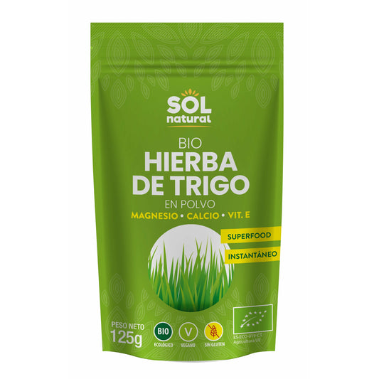 Hierba de Trigo en Polvo Bio 125 gr | Sol Natural - Dietetica Ferrer