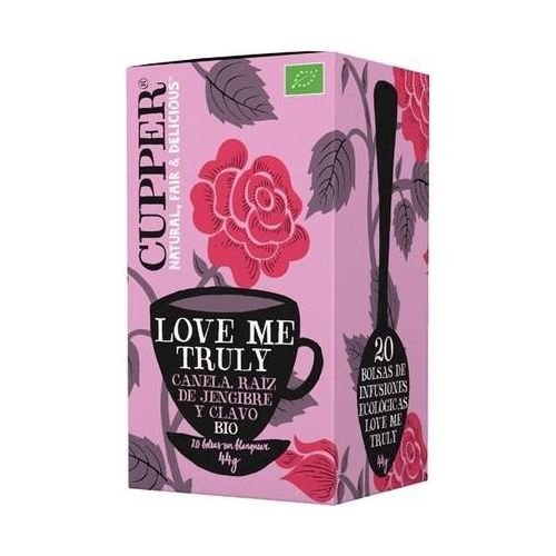 Infusión Love Me Truly Bio 20 Bolsas | Infusiones Cupper - Dietetica Ferrer