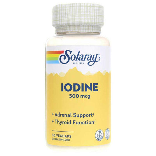 Iodine 500 Mcg 30 Vegcaps | Solaray - Dietetica Ferrer