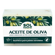 Jabon Natural de Aceite Oliva 100 gr | Sol Natural - Dietetica Ferrer