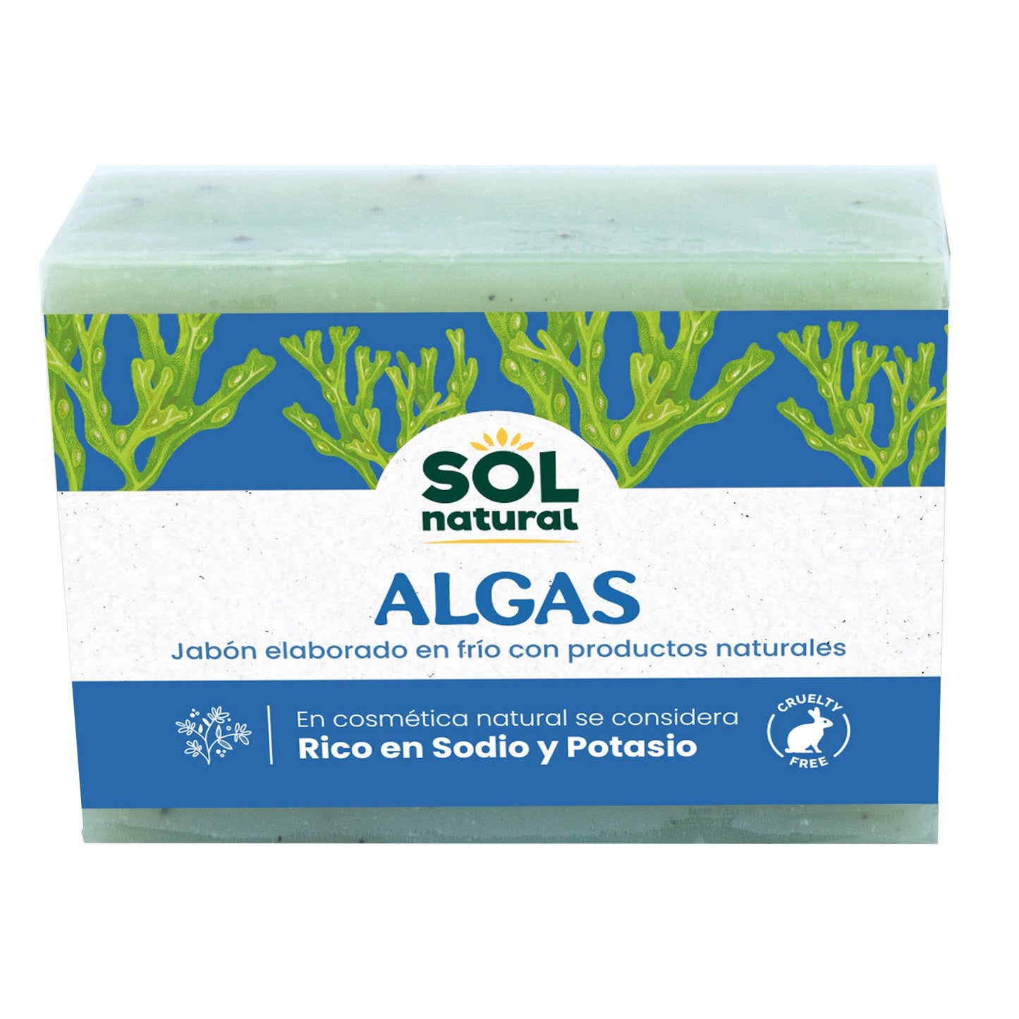Jabon Natural de Algas 100 gr | Sol Natural - Dietetica Ferrer