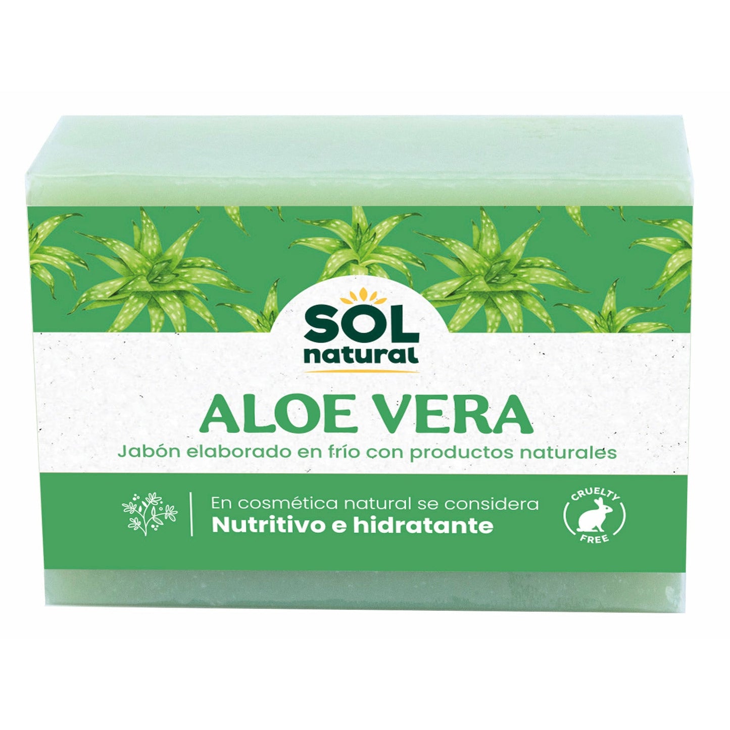 Jabon Natural de Aloe Vera 100 gr | Sol Natural - Dietetica Ferrer