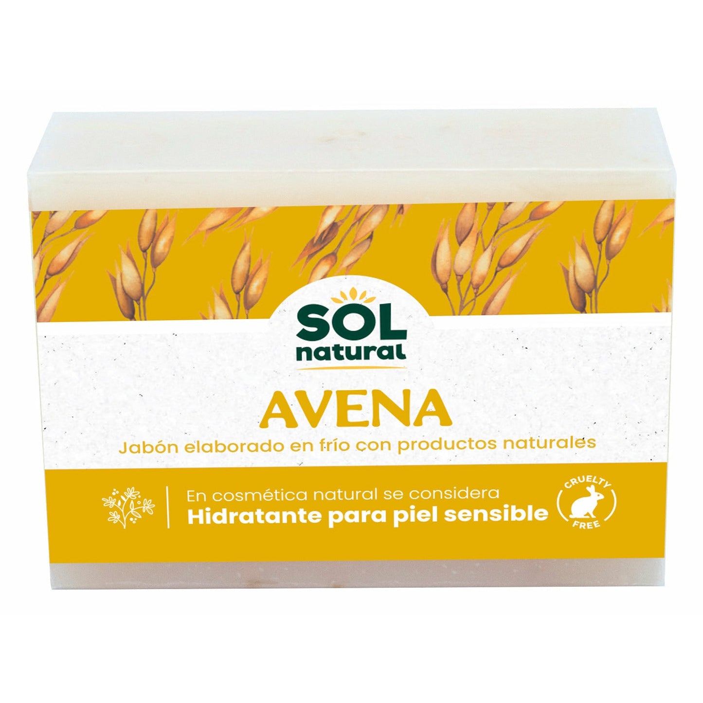 Jabon Natural de Avena 100 gr | Sol Natural - Dietetica Ferrer