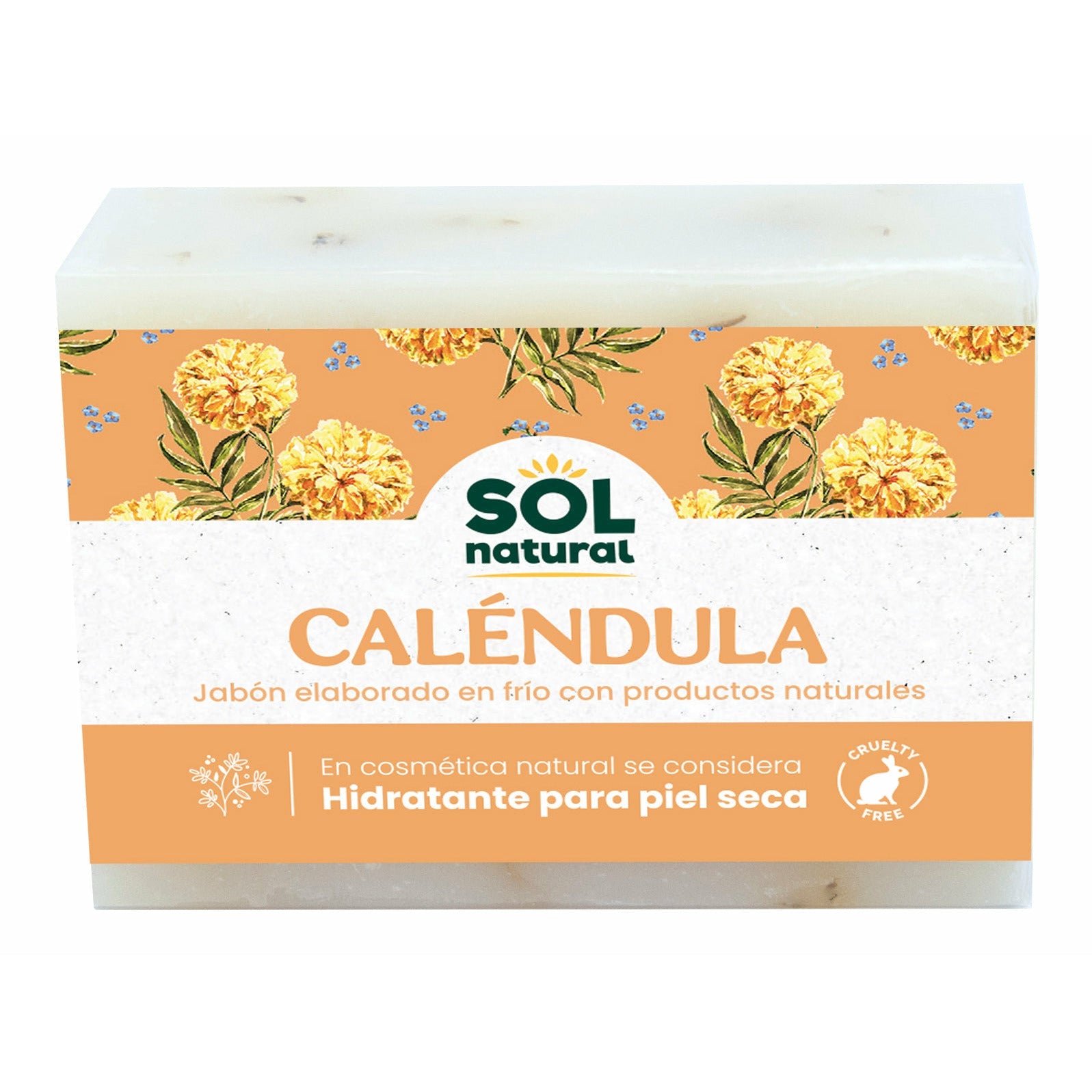Jabon Natural de Calendula 100 gr | Sol Natural - Dietetica Ferrer