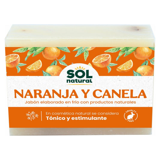 Jabon Natural de Canela y Naranja 100 gr | Sol Natural - Dietetica Ferrer