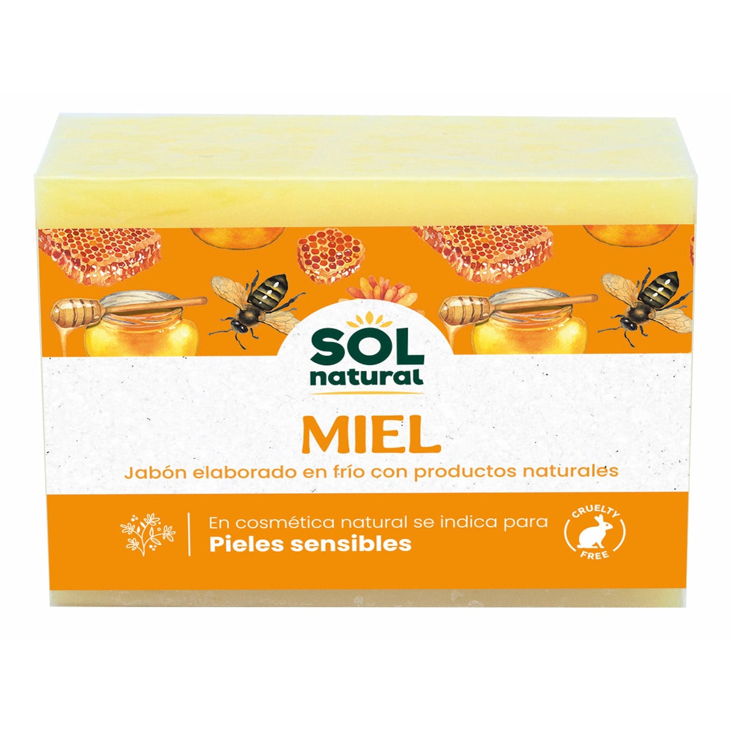 Jabon Natural de Miel 100 gr | Sol Natural - Dietetica Ferrer