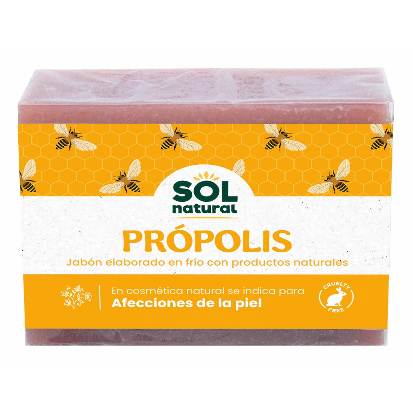 Jabon Natural de Propolis 100 gr | Sol Natural - Dietetica Ferrer