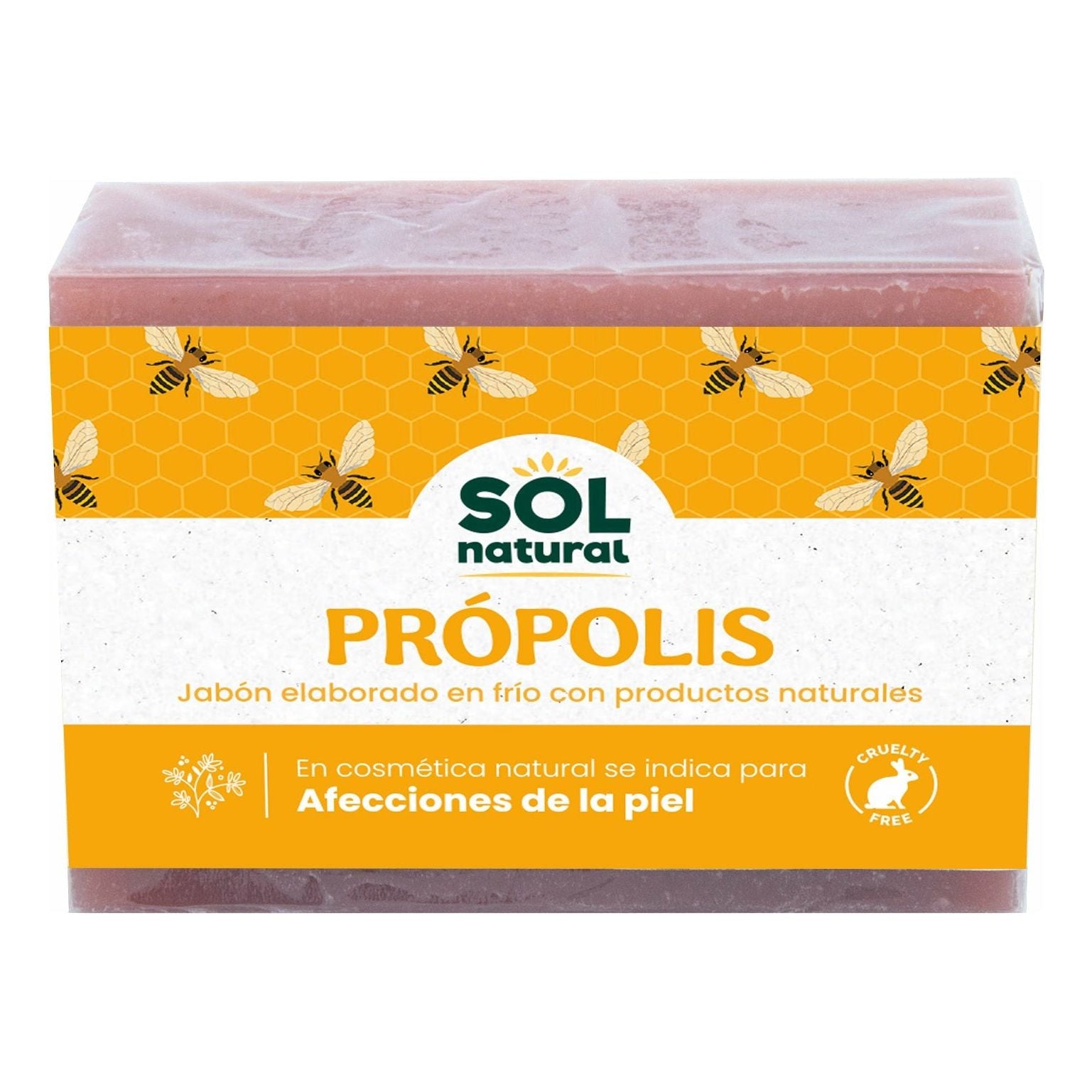 Jabon Natural de Propolis 100 gr | Sol Natural - Dietetica Ferrer