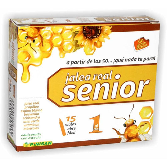 Jalea Real Senior 15 viales | Pinisan - Dietetica Ferrer