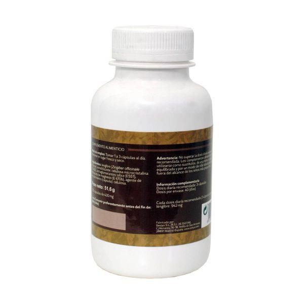Jengibre 430 mg 120 Capsulas | Sotya - Dietetica Ferrer