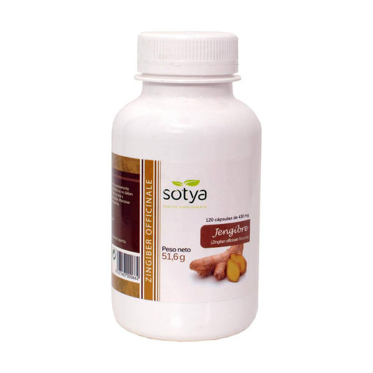 Jengibre 430 mg 120 Capsulas | Sotya - Dietetica Ferrer