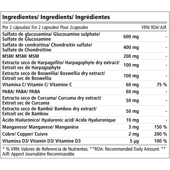 Joint Support 60 Capsulas | PWD Nutrition - Dietetica Ferrer