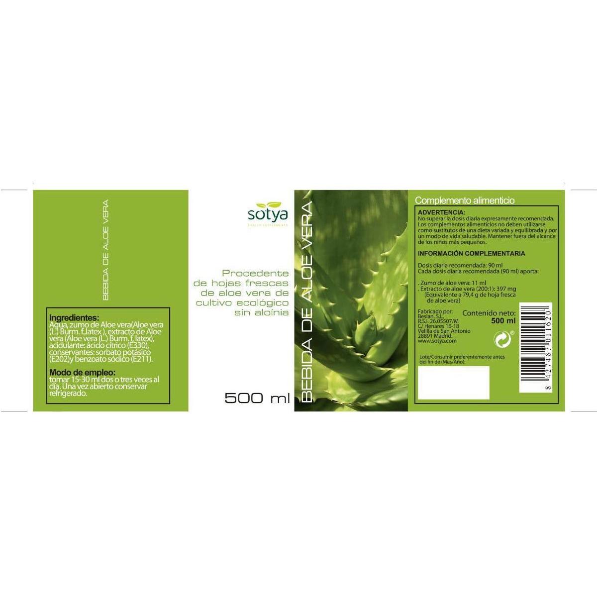Jugo de Aloe Vera | Sotya - Dietetica Ferrer