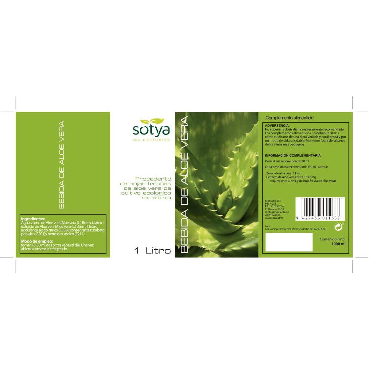 Jugo de Aloe Vera | Sotya - Dietetica Ferrer