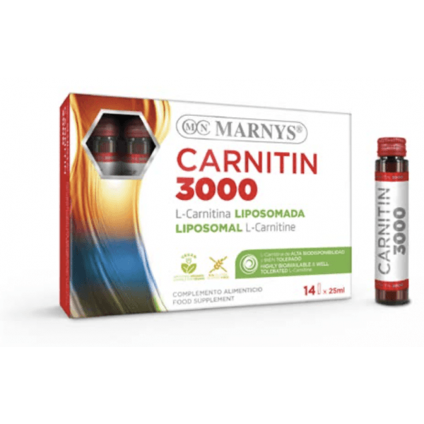 L-Carnitina 3000 14 Viales | Marnys - Dietetica Ferrer